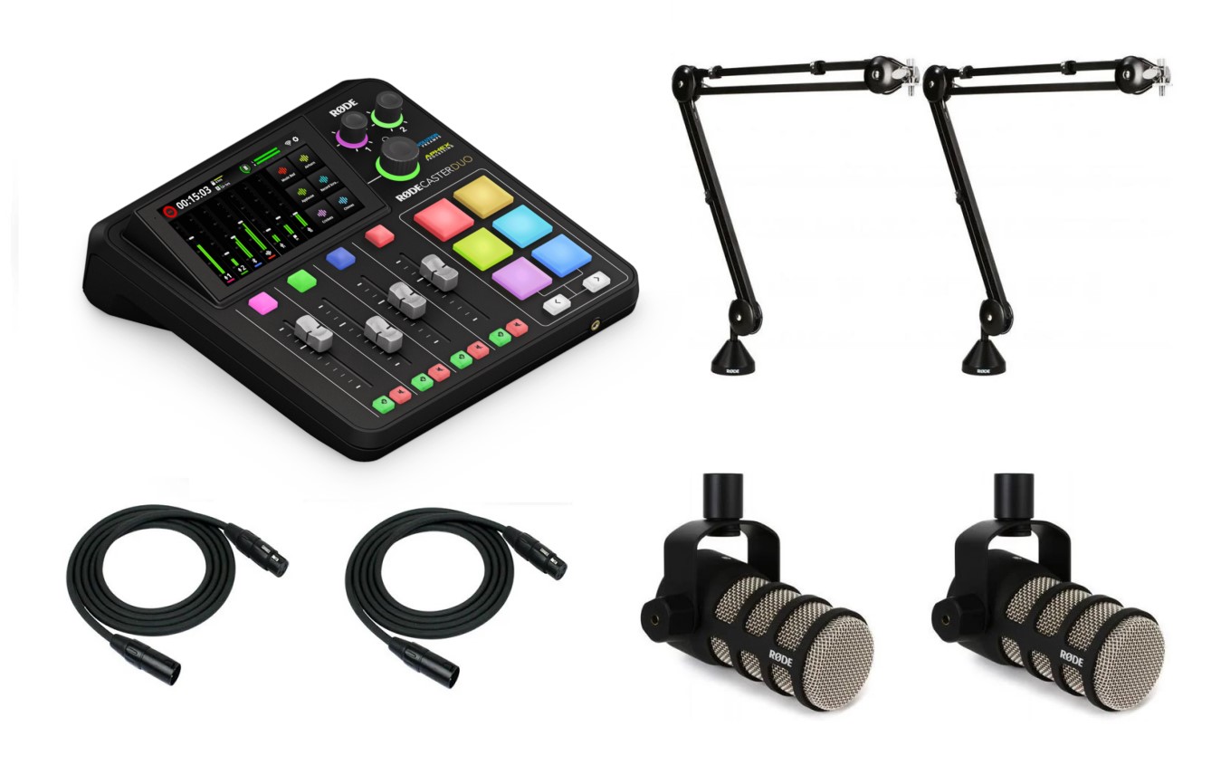 Rodecaster DUO Podcasting Bundle x2